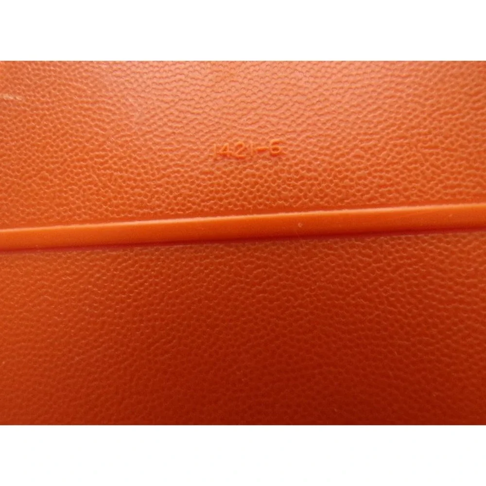 Vintage Tupperware Tuppercraft Orange Craft Organizer Box 1421-5 with Tray Lid